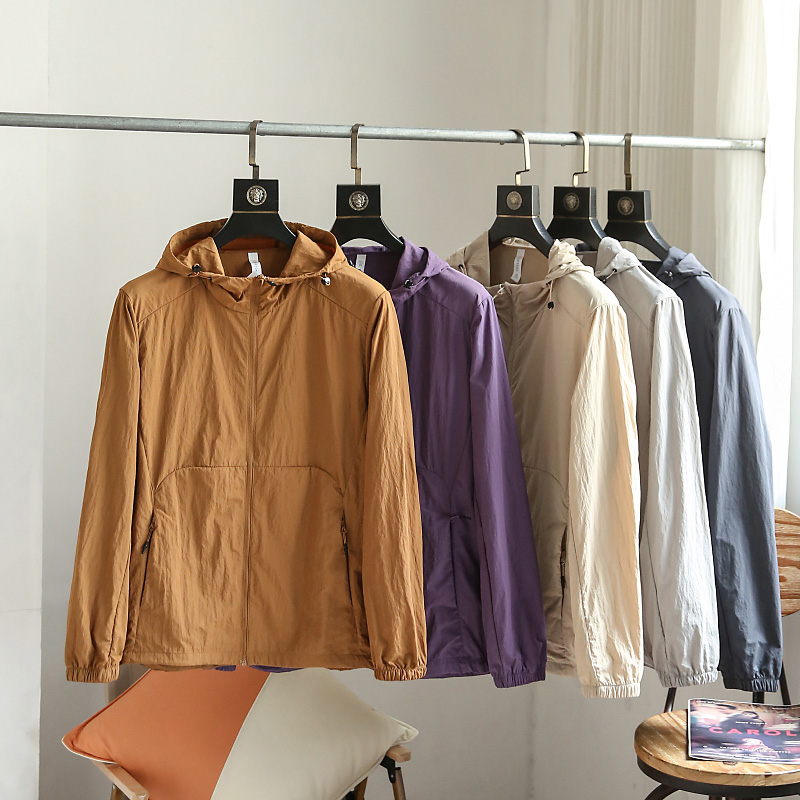 时尚防晒衣宽松休闲连帽夹克外套