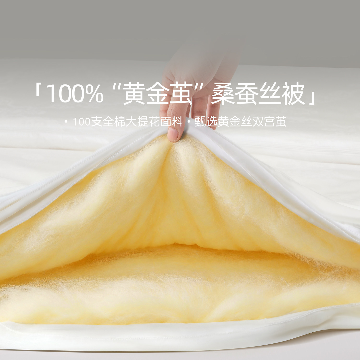 苏迷100%桑蚕丝被子黄金丝春秋被加厚冬被二合一子母被四季被芯,床上用品,蚕丝被,淘宝优惠券,粉丝福利购,淘宝优惠卷