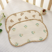 云片枕婴儿春夏枕头0到6个月新生宝宝10层纱布定型枕平枕吸汗透气