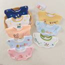 婴儿围嘴防水纯棉韩版婴幼儿口水巾女男宝宝a类口水兜新生儿围兜