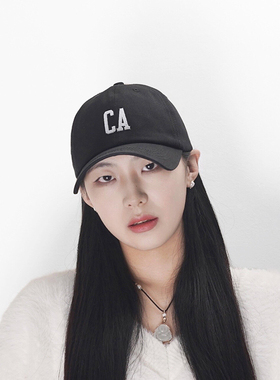 CA标时尚棒球帽比例更好看韩版软顶棉质鸭舌帽秋冬款休闲男女通用