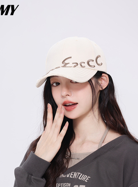DLMY新款刺绣棒球帽硬顶男女同款帽檐显脸小时尚潮流百搭鸭舌帽