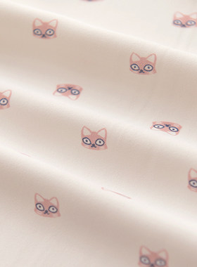 猫咪雪纺服装围巾娃衣布料