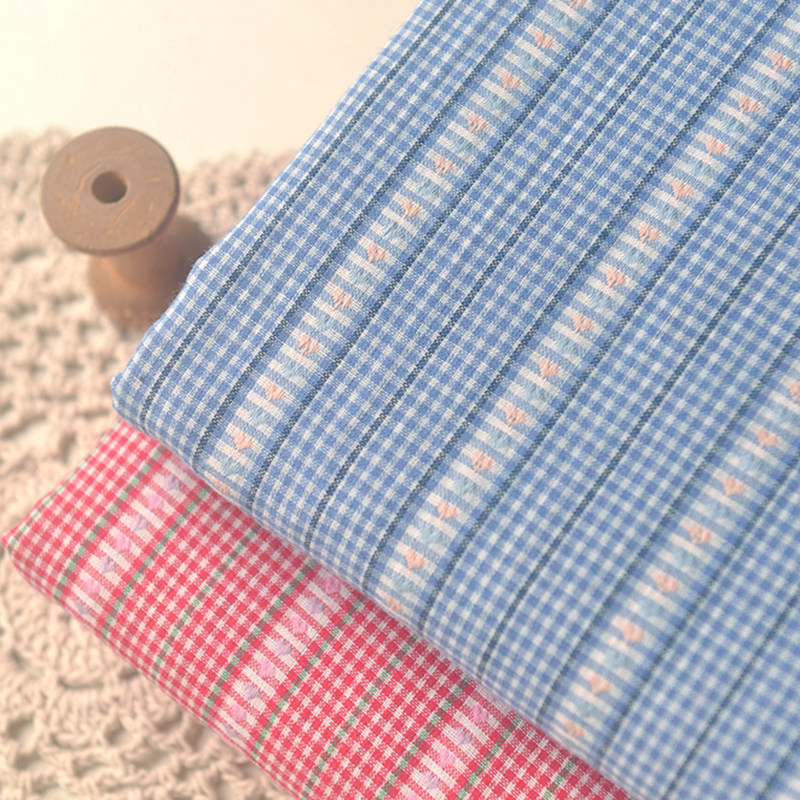 暗红宝蓝心形提花纯棉布  春夏衬衫外套裙沙发巾桌布抱枕包包面料,居家布艺,海绵垫/布料/面料/手工diy,淘宝优惠券,粉丝福利购,淘宝优惠卷