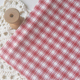 连衣裙长裙子童服装 复古红白格棉麻布料 春夏DIY上衣衬衫 桌布面料