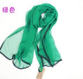 青年波西米亚装饰百变糖果色丝巾