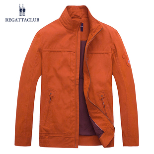 夹克立领时尚 Regatta 长袖 男士 纯色宽松商务休闲jacket男 Club秋季