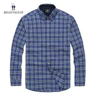 衬衫 Regatta 纯棉早秋格子衬衣休闲宽松上衣潮款 新品 Club秋季
