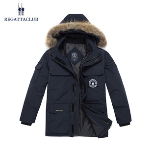 保暖羽绒服可拆卸帽中长款 Regatta 男士 新品 外套 Club冬季