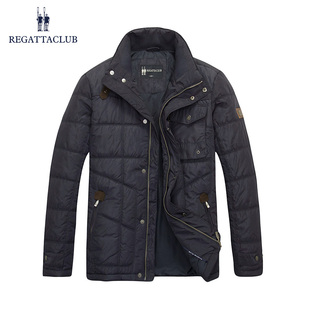 立领棉衣纯色加厚保暖棉外套上衣 长袖 Regatta Club秋冬男士