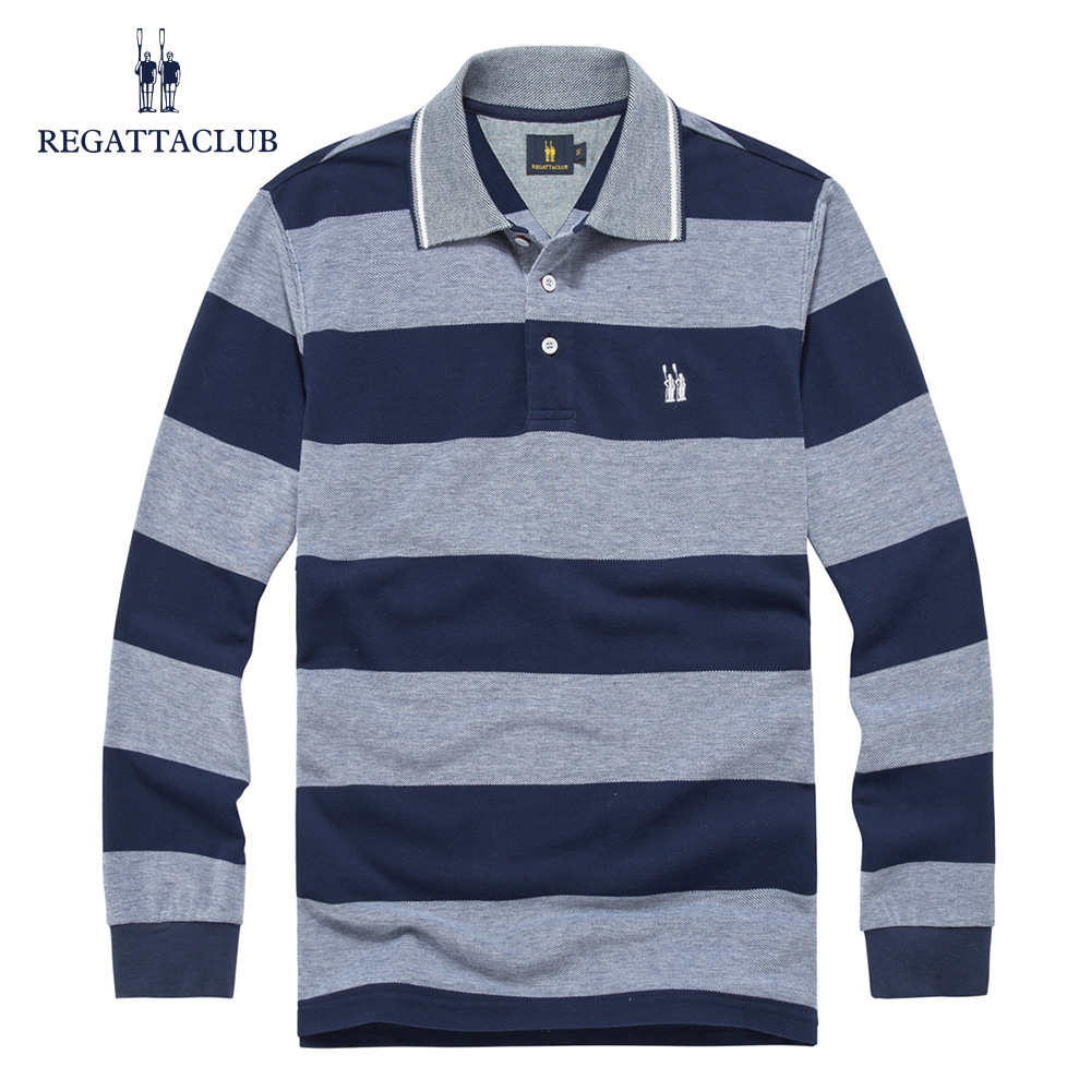 春秋季长袖t恤舒适透气polo衫