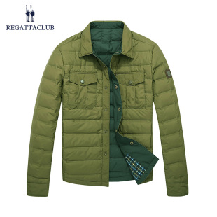 休闲纯色翻领短款 男士 保暖羽绒服外套 Club秋冬新款 Regatta