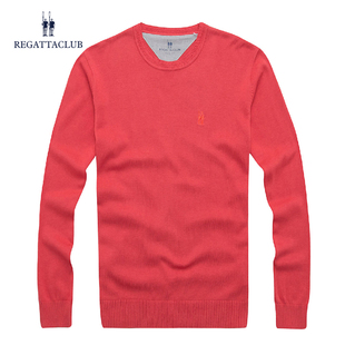 长袖 针织衫 打底衫 Club春季 男装 男士 修身 Regatta 纯色圆领休闲薄款