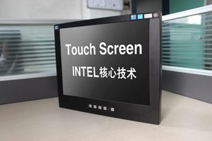 17寸T1701人机界面触摸屏工业控制一体机电脑防震双千兆网口