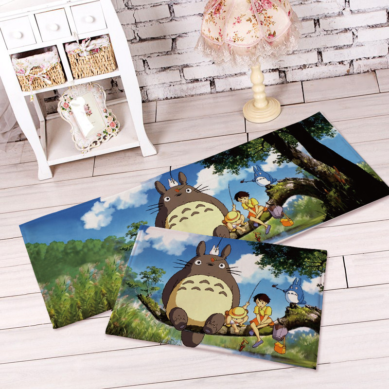 卡通龙猫地垫日式猫珊瑚绒脚踏垫卧室床边地毯绒面家用入户门垫,居家布艺,地毯,淘宝优惠券,粉丝福利购,淘宝优惠卷