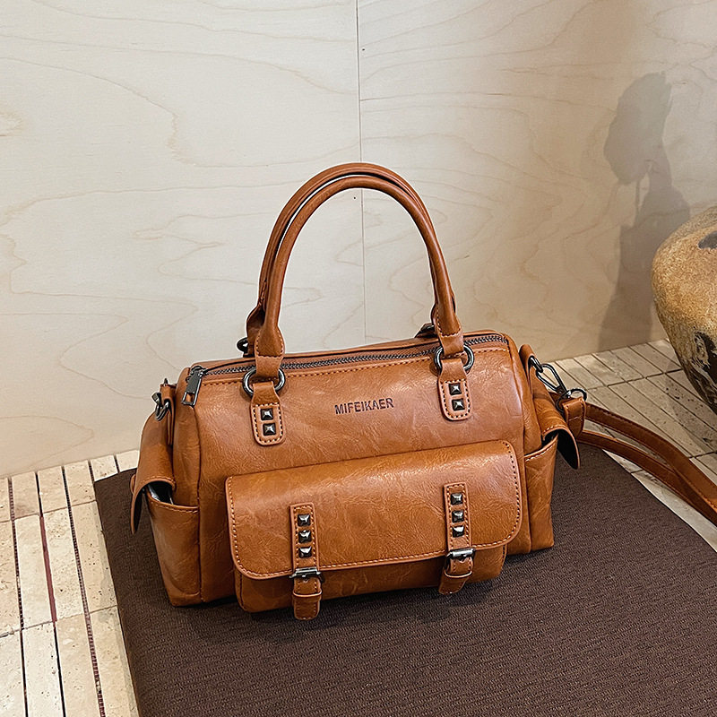 休闲手提包新款女包欧美时尚单肩包斜跨包大容量复古邮差跨境,箱包皮具/热销女包/男包,通用款女包,淘宝优惠券,粉丝福利购,淘宝优惠卷