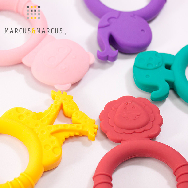 加拿大marcus&marcus牙胶 宝宝手型磨牙器 食品级硅胶MARCUS