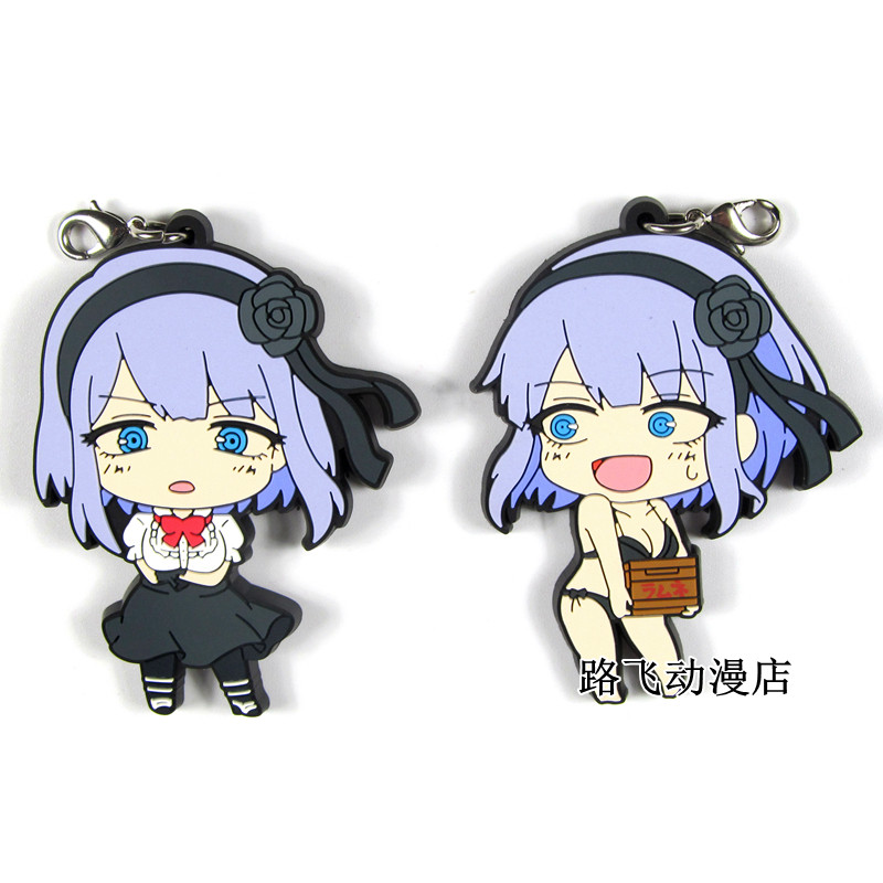 日单散货橡胶挂件粗点心战争枝垂萤女仆泳装周边谷子手机书包挂饰