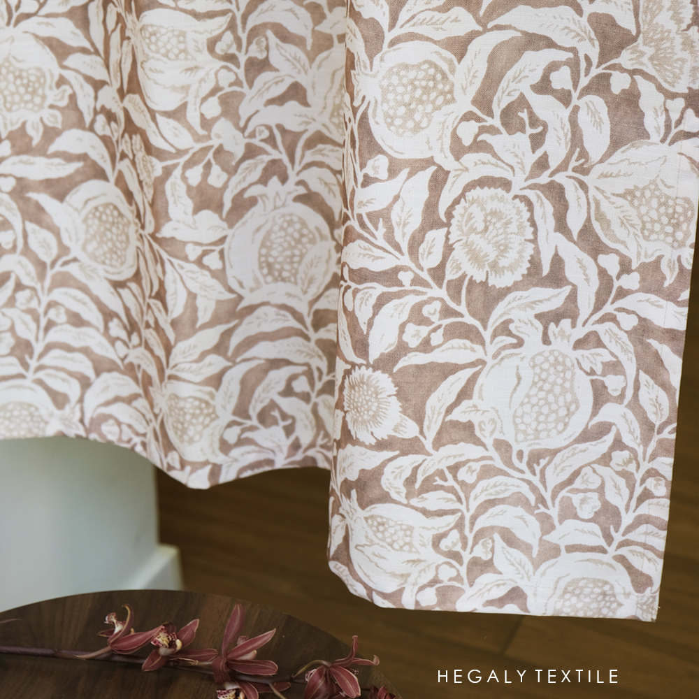 复古优雅格调棉麻麻窗帘