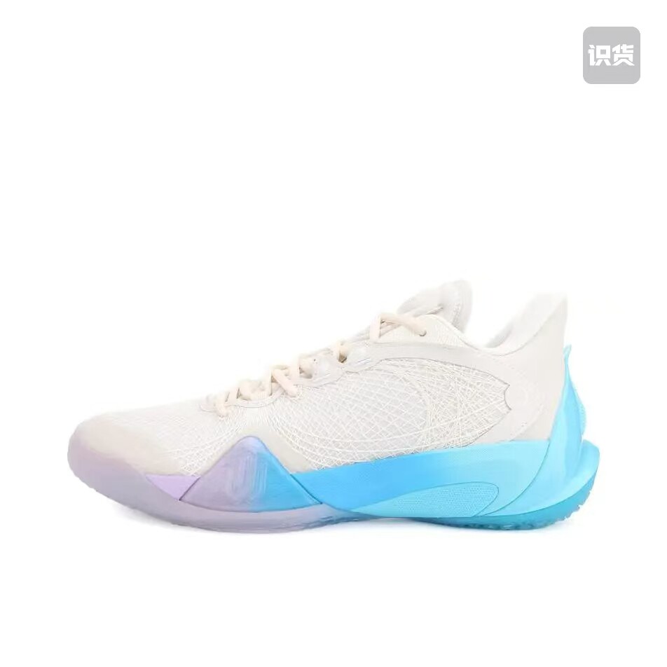 Peak匹克篮球鞋男中帮实战专业防滑运动鞋白蓝配色 章丘仓