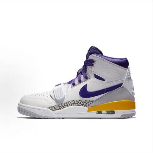 Jordan Legacy 312 lakers 湖人高帮复古篮球鞋AV3922-157安次仓