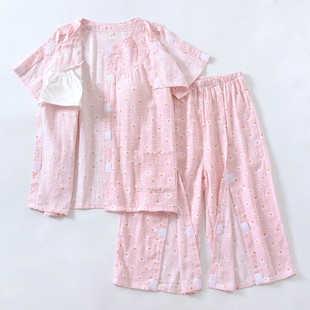 乳腺术后穿的上衣女纱布病员服带胸垫透气放疗衬衫胳膊受伤护理服