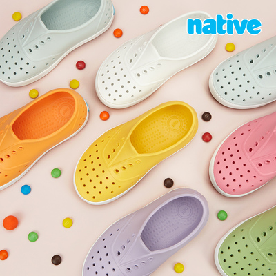 Native凉鞋潮流洞洞男童女童