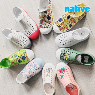 断码 凉鞋 大促 Jefferson水果印花亲子洞洞鞋 儿童沙滩鞋 Native