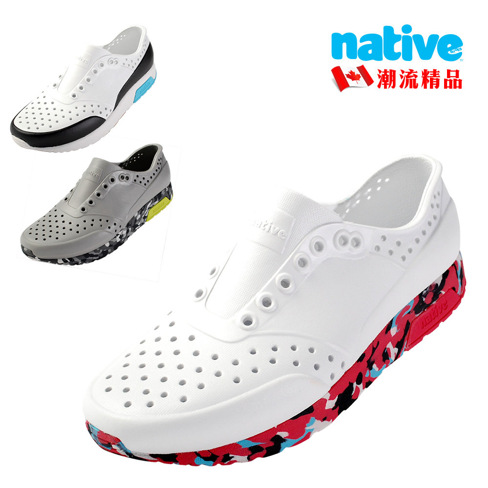 Native Lennox 潮流洞洞鞋 涂色迷彩鞋底 男女鞋夏季沙滩休闲凉鞋|msdalam kategori Kasut lelaki popular, Sandal - dari Buy2taobao.com untuk memberikan perkhidmatan ejen Taobao profesional membeli