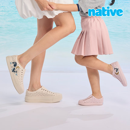 native2025春夏新款 Jefferson洞洞鞋 儿童男女亲子沙滩雨鞋凉鞋