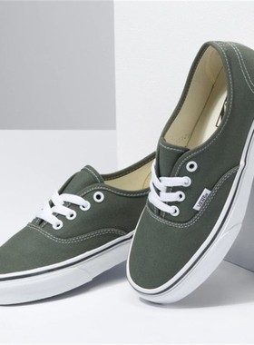 VANS 范斯 Authentic 绿色低帮AUT男女鞋休闲帆布板鞋VN0A5HZS9GF