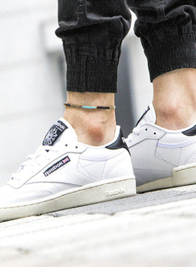 Reebok锐步 Club C85 CM9162 CM9163 经典复古男女鞋皮质休闲板鞋