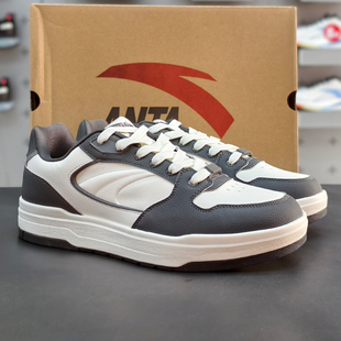 安踏月影低帮厚底板鞋男鞋2026新款春节红色运动休闲鞋 112618016