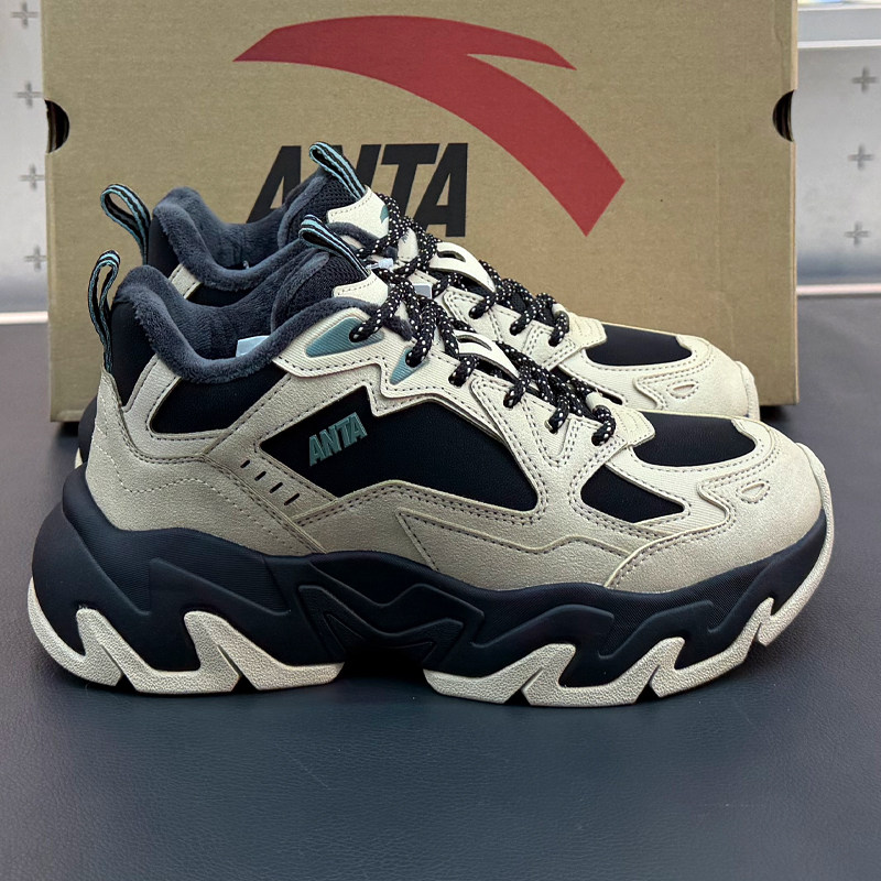 安踏棉鞋男磐石加绒厚底2025冬新款8加厚保暖运动休闲鞋112548952