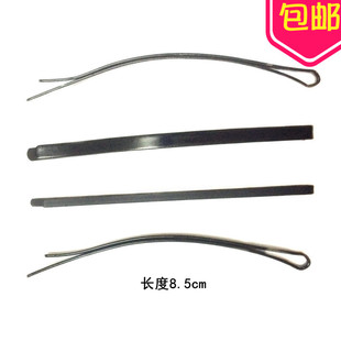 加长纯黑一字夹盘发小钢夹 韩国发卡边夹刘海夹发卡对夹 满包邮