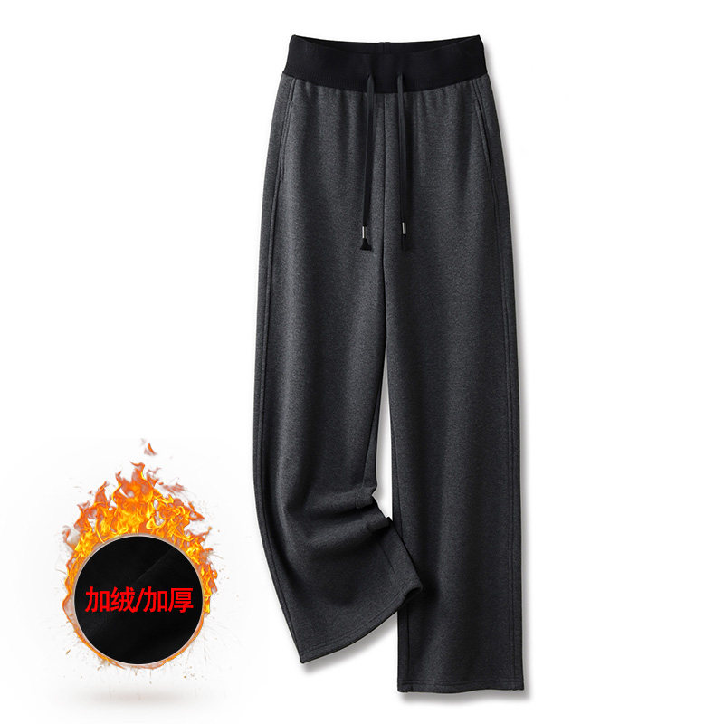 阿月大码休闲加绒裤女2025秋冬新款松紧腰女士阔腿200斤加肥加大,女装/女士精品,休闲裤,淘宝优惠券,粉丝福利购,淘宝优惠卷