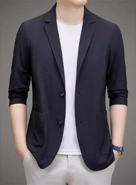 纯色22-C士西服上衣男男早春新外套休款闲男装男士务男神商范外套