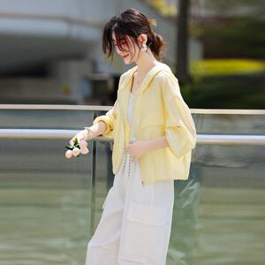 款防晒衣女晒XN2075-0款夏季新款防轻薄休闲连帽开衫服外套女