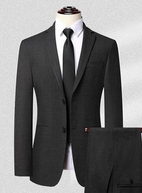 品牌男士春季西服套装羊商务正装8986西装秋结婚毛西装新礼郎服职