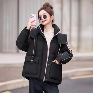 短款羽绒棉服女套装冬季连帽外小个子宽松加厚保暖821时尚棉妈衣