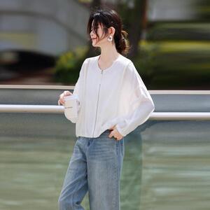防晒衣款夏季新款防晒套服轻女薄款圆休闲领XN2076-0开衫外女