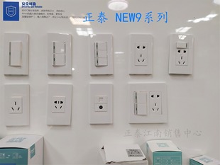 正泰开关插座面板120型家用墙壁NEW9双控十五孔模块一二三四六开