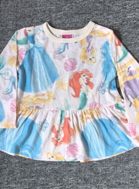 女童冰雪公主爱莎长袖打底T恤