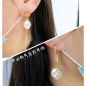 AB款 不对称耳环原创设计风耳坠轻奢高级感纯银耳钉显瘦小众耳饰女