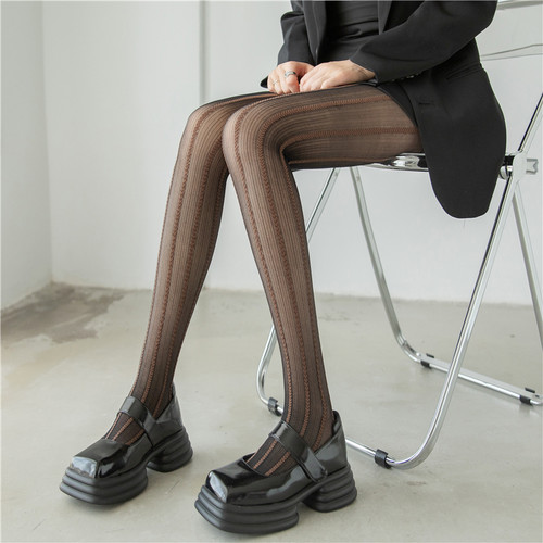 爱心条纹丝袜千禧辣妹性感连裤袜