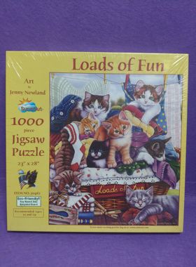 sunsout美国拼图1000片Loads of Fun猫
