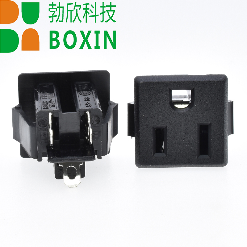 台湾荣丰RONGFENG美标三插 15A125V三孔电源插座SS-6B多国认证