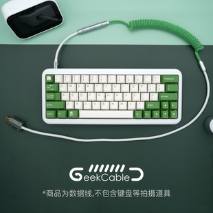 GeekCable手工电脑机械键盘数据线适用FILCO斐尔圣手二代SP奶酪绿