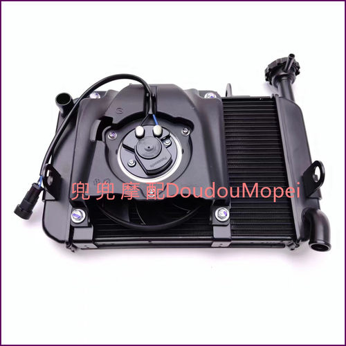 赛250水箱风扇QJ250-29E钱江赛250mini发动机水箱风扇总成散器