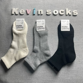 热风Hotwind秋冬季 纯棉脚底加厚运动纯色全棉吸湿保暖男士 长袜子